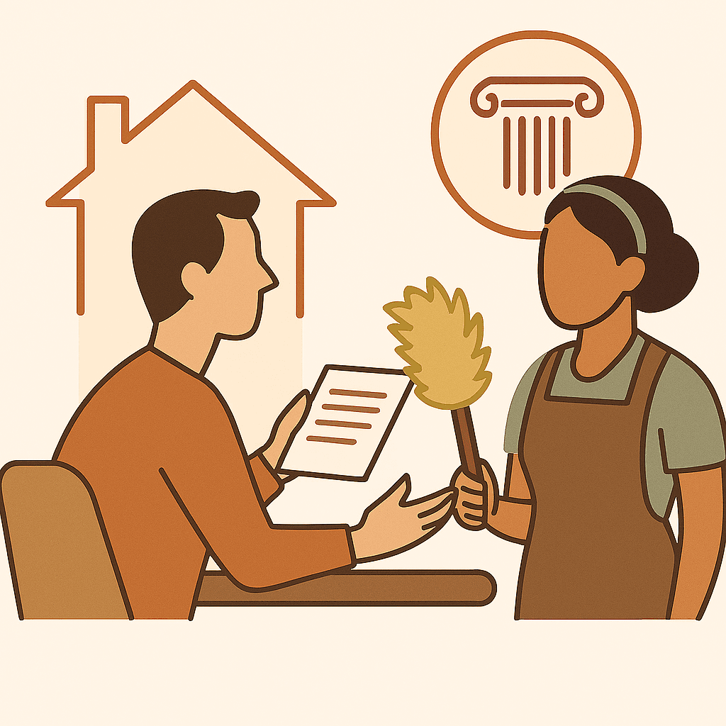 Illustration emploi à domicile